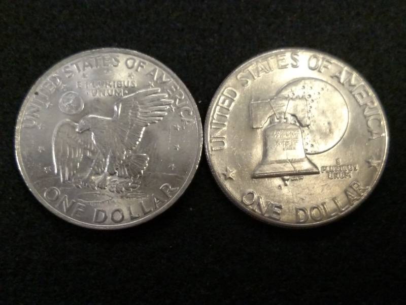 1971 D & 1976 D Eisenhower Dollars...