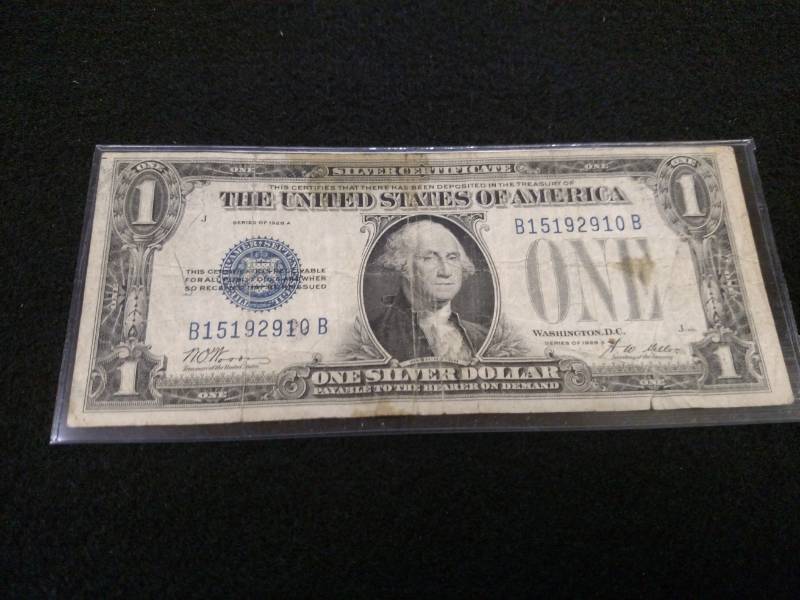 1928 A Funny Back One Dollar Silver...