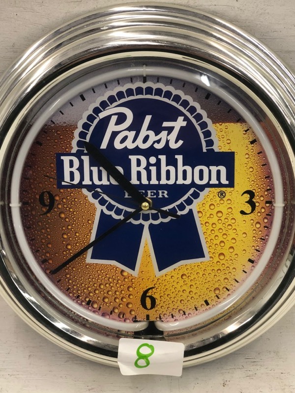 lot 8 image: PBR Lighted Wall Clock