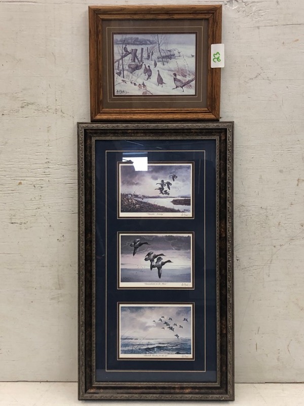 lot 23 image: Lot Of (2) Framed Les Kouba Prints
