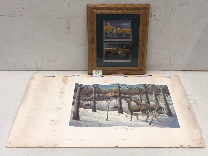 lot 28 image: Lot Of (2) Framed Prints