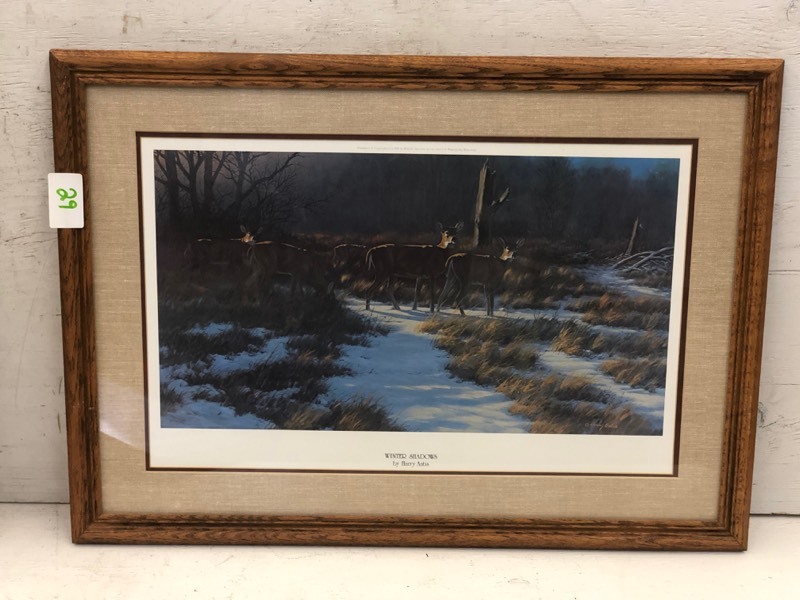 lot 29 image: Framed Winter Shadows Print