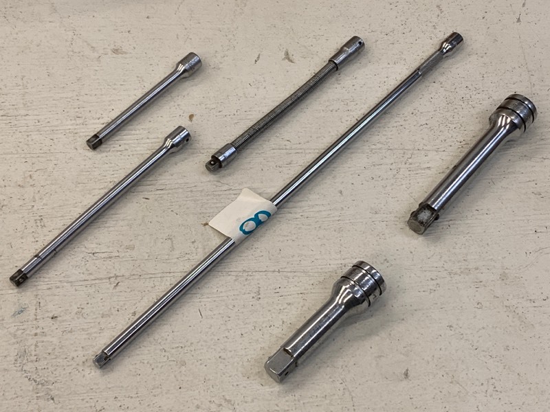 lot 28 image: Lot Of (6) Snap-On Socket Extensions
