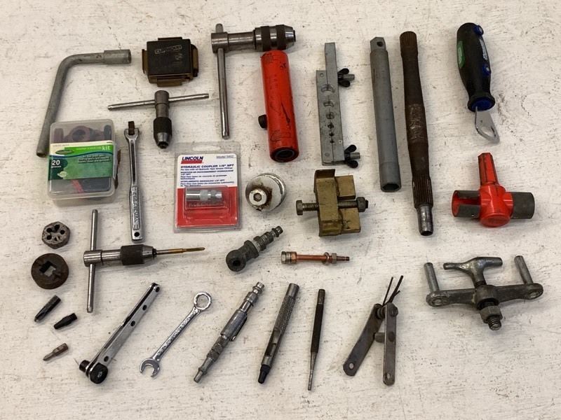 lot 63 image: Assorted Hand Tools, Fittings, Shop Supplies & Etc