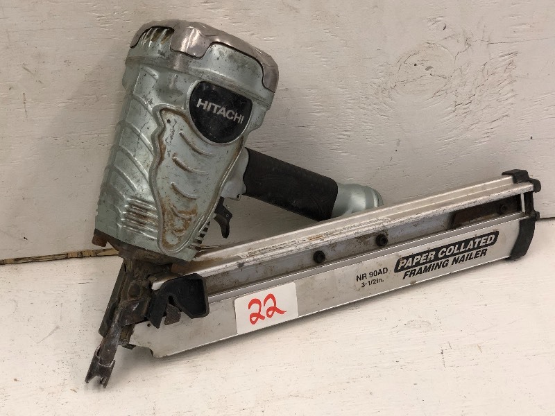 lot 22 image: Hitachi 3.5 Framing Nailer