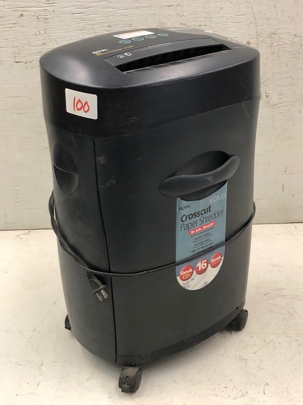 lot 100 image: Royal Paper Shredder
