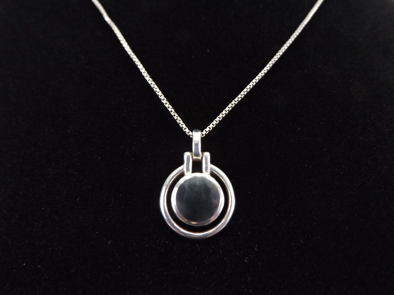.925 Sterling Silver Mystical Pyrite Pendant Necklace