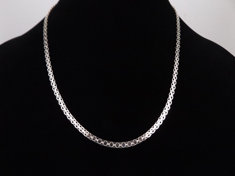 .925 Sterling Silver Heavy Link Necklace