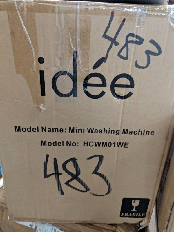 lot 483 image: Idee Portable Semi-Automatic Mini Washing Machine