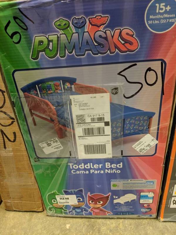 lot 501 image: Delta PJ Masks Toddler Bed Frame
