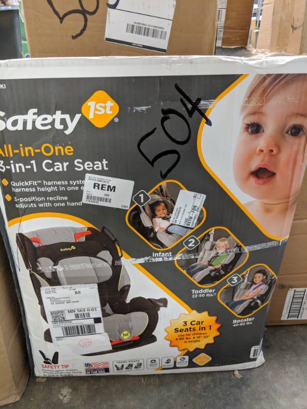 lot 504 image: Safety 1st All-in-1 Nightspot Convertible Car Seat