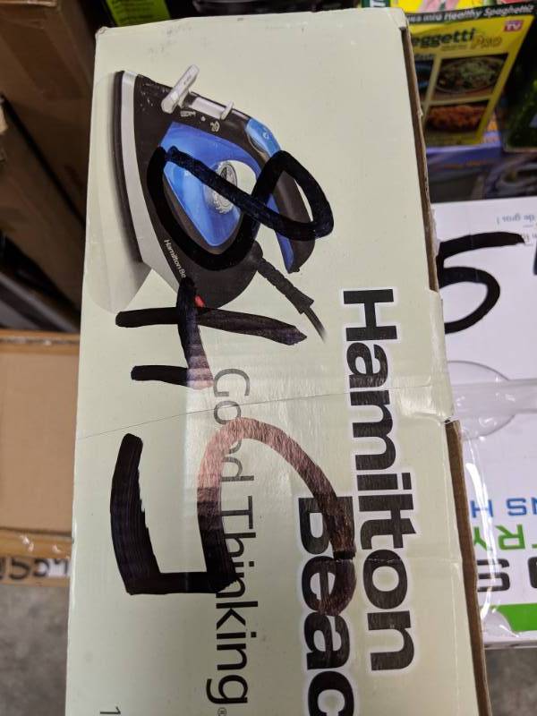 lot 548 image: Hamilton Beach 2-in-1 Iron and Steamer