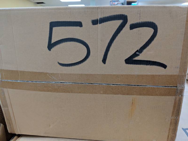 lot 572 image: Nine Stars 11 Gallon Motion-Sensor Trash Can