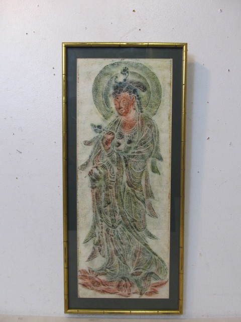 lot 84 image: Buddha Figure Stone Rubbing Art