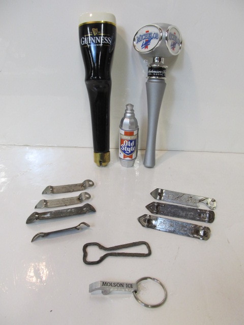 lot 87 image: Beer Tap Handles & Vintage Openers
