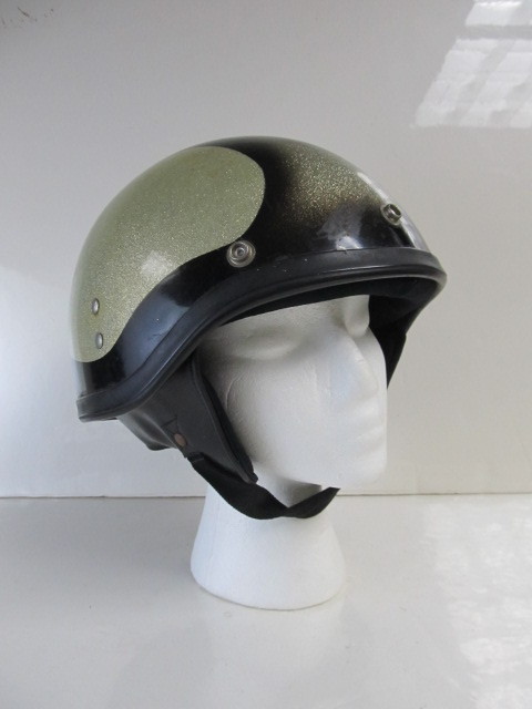 lot 120 image: Nice Vintage 1960s Racing Helmet - Size L