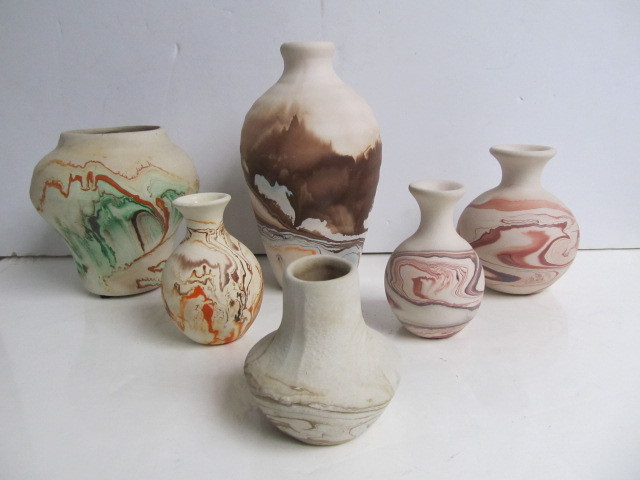 lot 116 image: Group of Vintage Southwestern NEMADJI Pottery Vases