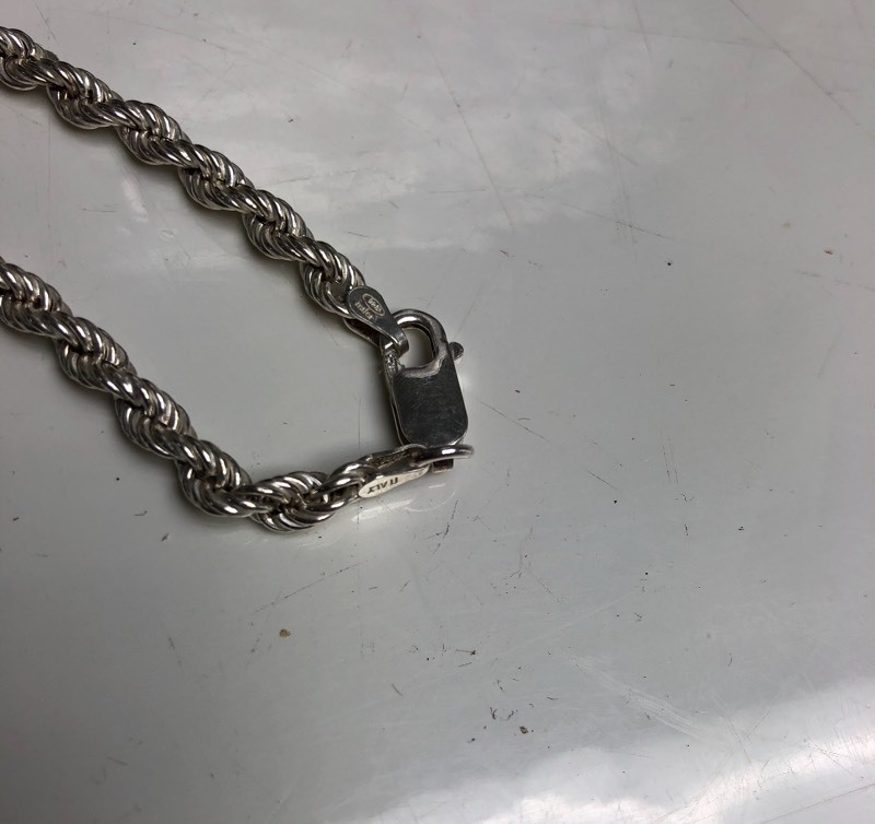 lot 188 image: Signed MILOR Italian Braided Sterling Silver Necklace