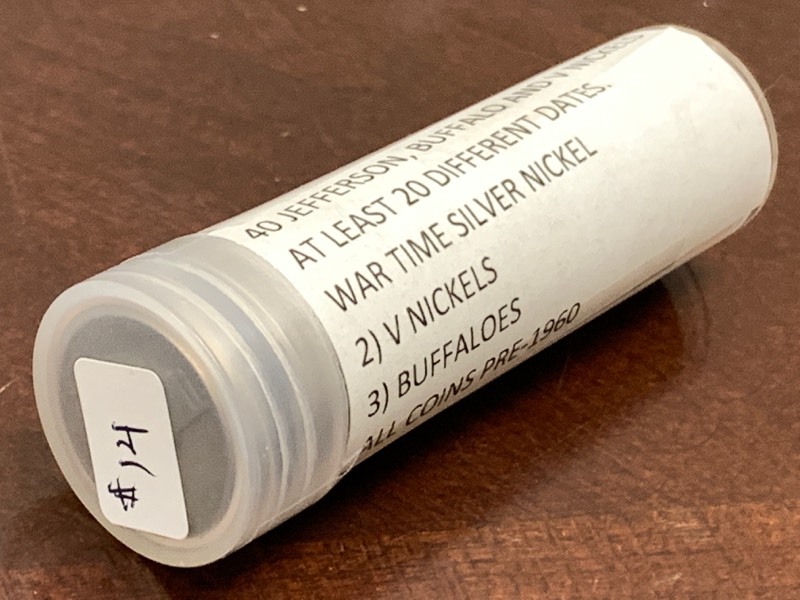 (1) Roll Of Jefferson  Buffalo  V-Nickels