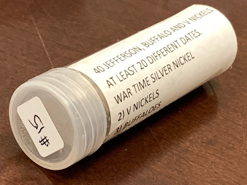(1) Roll Of Jefferson  Buffalo  V-Nickels