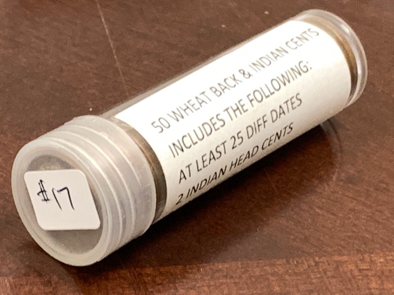 (1) Roll Of Wheat-Back & Indian-Head Cents