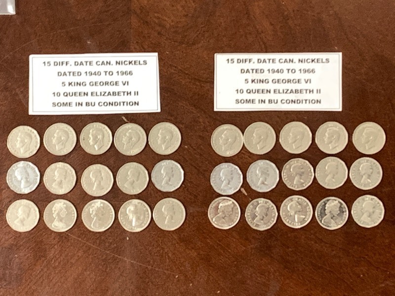 (30) Canadian Nickels