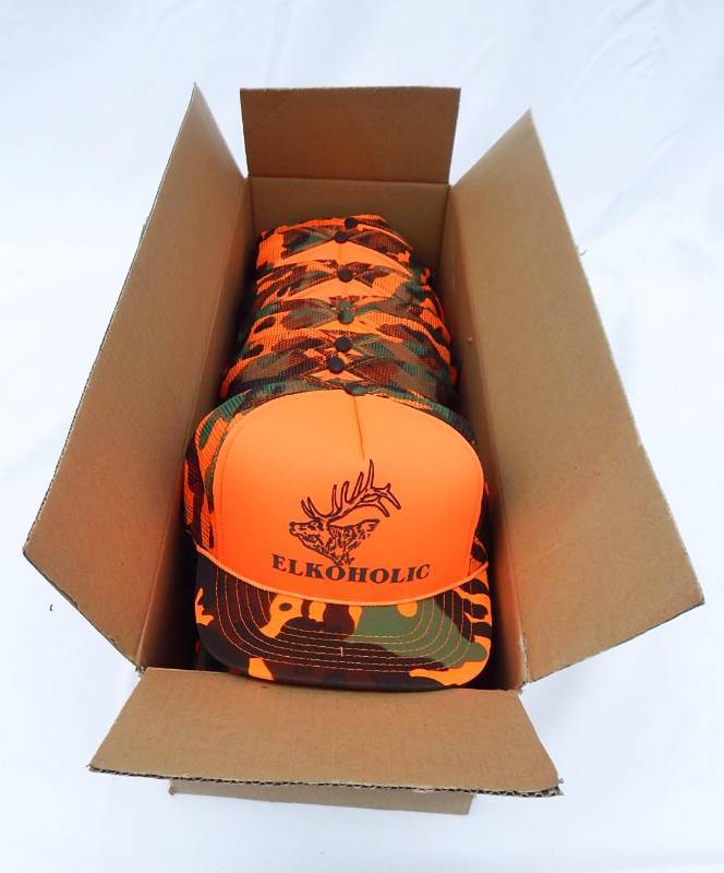 lot 7 image: Lot of New Vintage Elkoholic Camo Trucker Hats