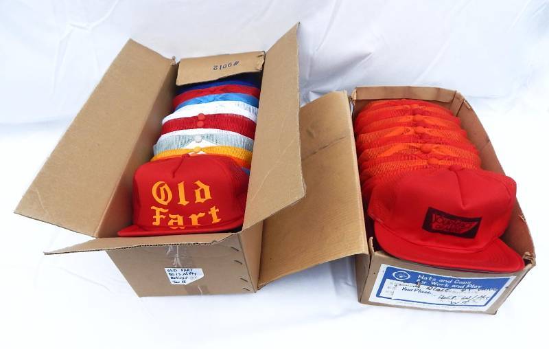 lot 11 image: Large Lot of New Vintage 1980s Trucker Hats