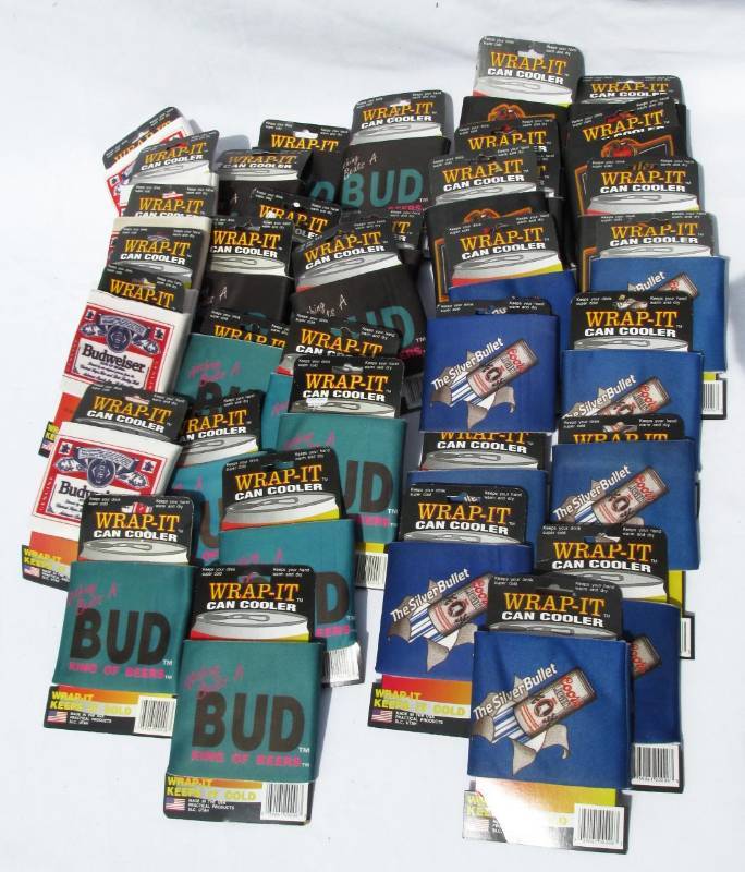lot 94 image: Large Lot of New Beer Advertisement Can Coolers
