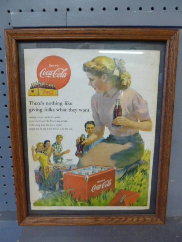 lot 25 image: Vintage Coca-Cola Picture