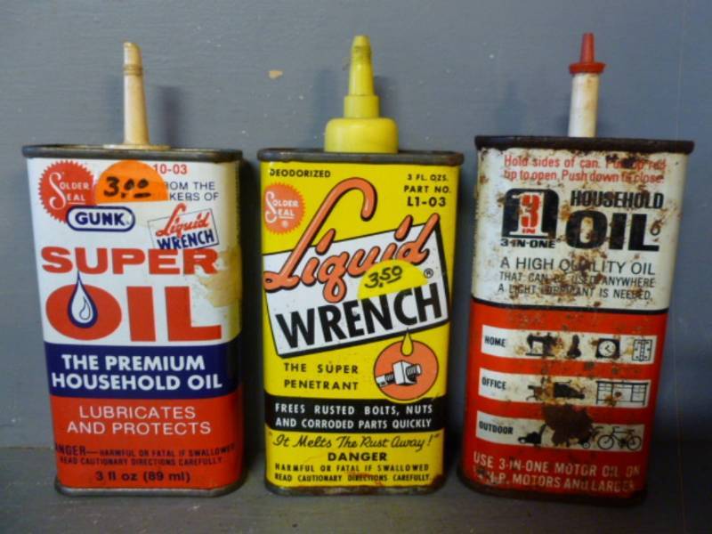 lot 76 image: Vintage Oil Cans