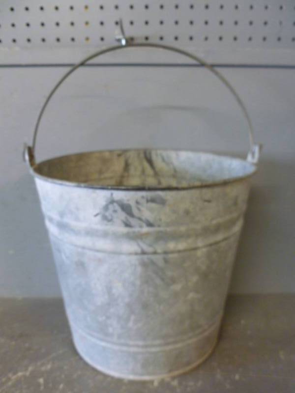 lot 235 image: Vintage Galvanized Steel Pail