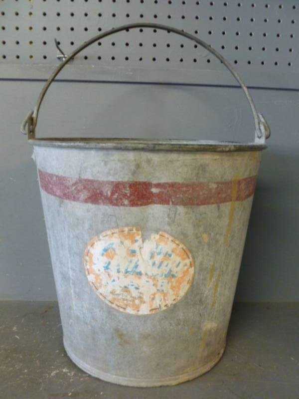 lot 236 image: Vintage Galvanized Steel Pail