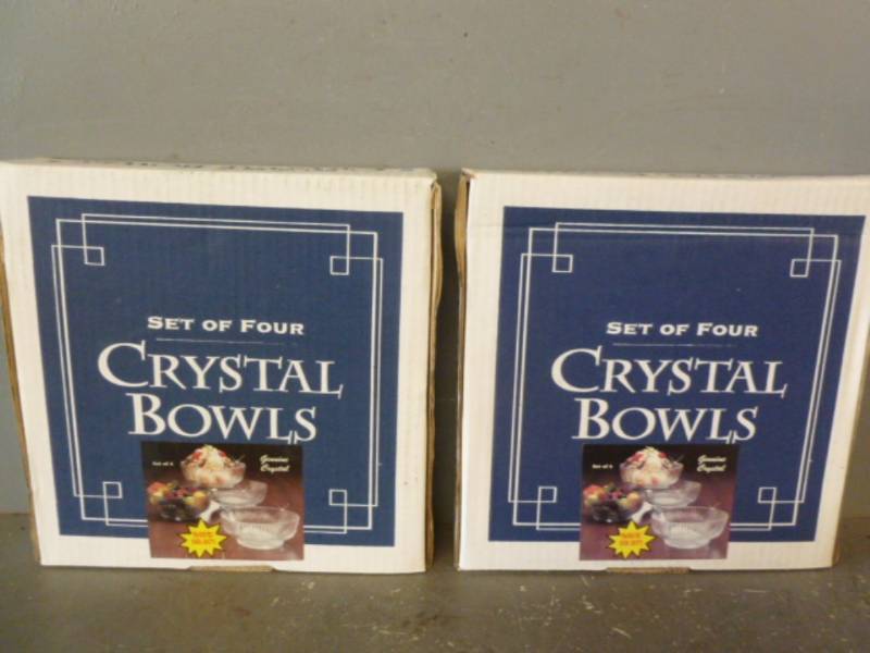 lot 365 image: New Crystal Bowls