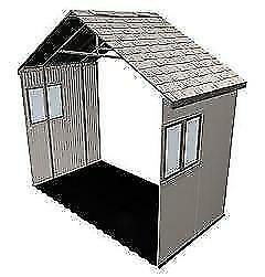 lot 175 image: Lifetime 11 Ft. Shed Extension Kit 5 With WIndows, Model 6426