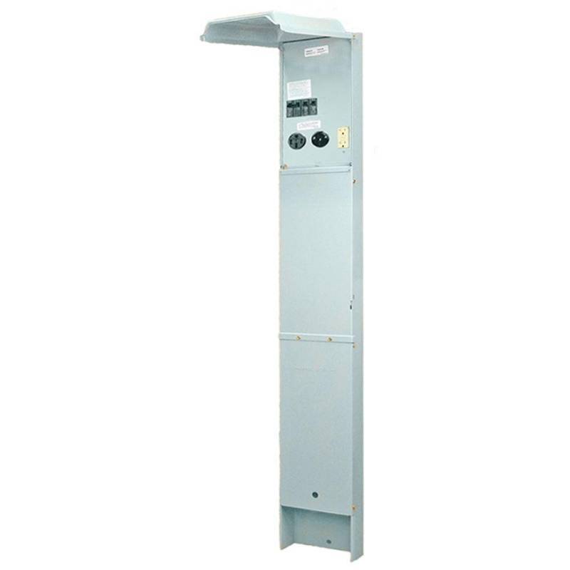 lot 210 image: GE RV Earth Buried Pedastal 100 Amp 120240-Volt Unmetered with 50, 30 and 20 Amp GCFI Circuit Protected Receptacles GE1LU532ES