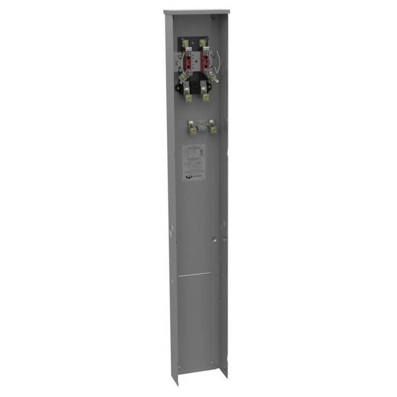 lot 216 image: Milbank 200-Amp 4-Terminal Ringless Single Phase (120240) Meter Socket, R3358-O-KK