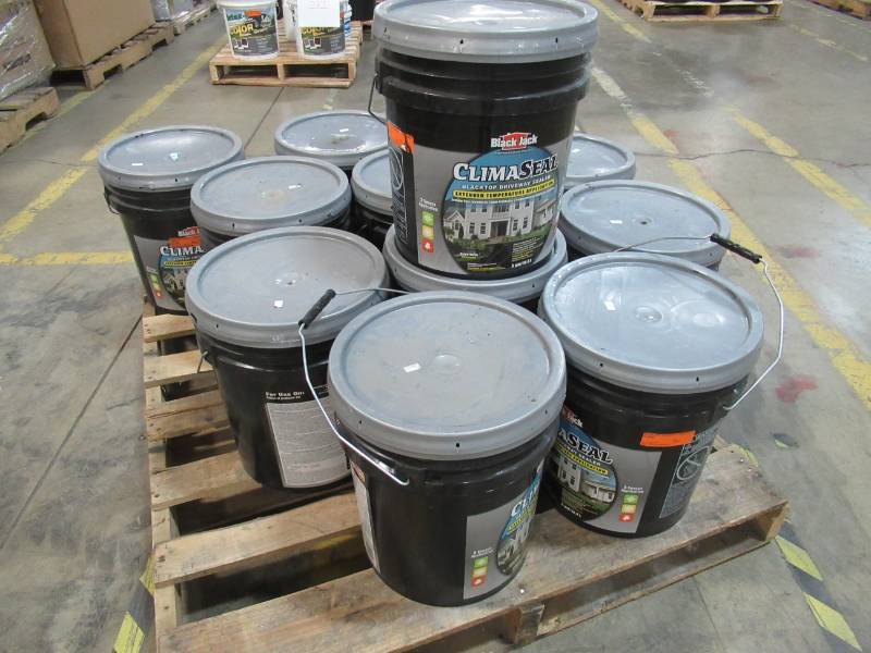 lot 17 image: 12 Containers of BLACK JACK Climaseal 5-Gallon Asphalt Sealer, 6550-9-30