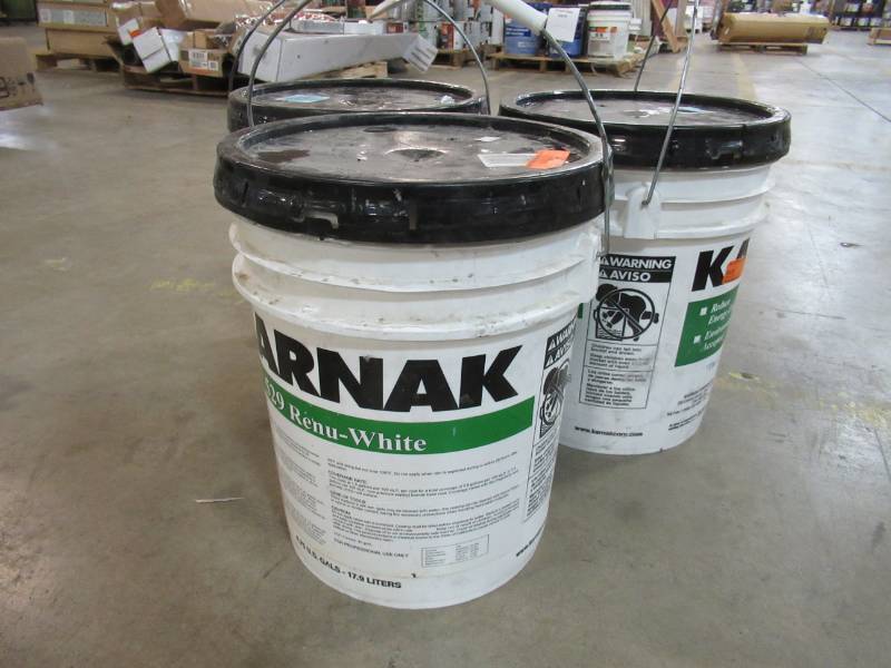 lot 23 image: 3 Containers of Karnak 529 Renu-White Roof Coating, 529