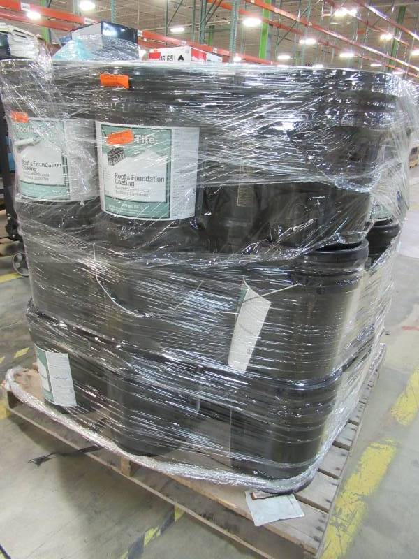 lot 29 image: 39 Containers of Roof Tite 4.75-Gallon Waterproofer Roof Sealant 6193-9-30