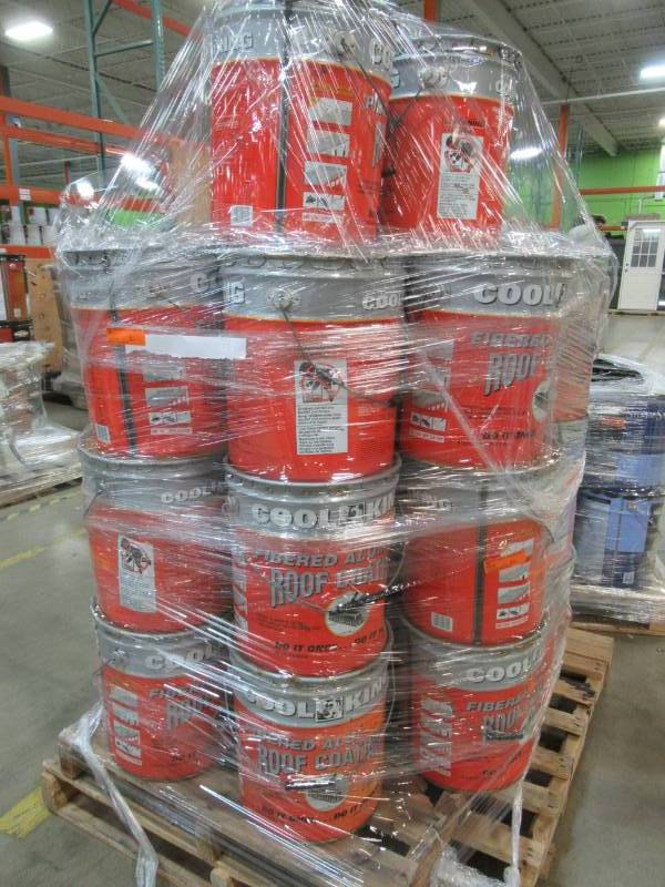 lot 36 image: 31 Containers of COOL KING FIBERED ALUMINUM ROOF COATING.