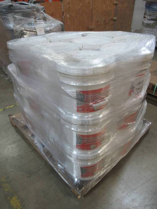 lot 37 image: 29 Containers of Stucco Paintable Synthetic Stucco 3.5 Gallon Premixed Finish Coat Stucco Mix