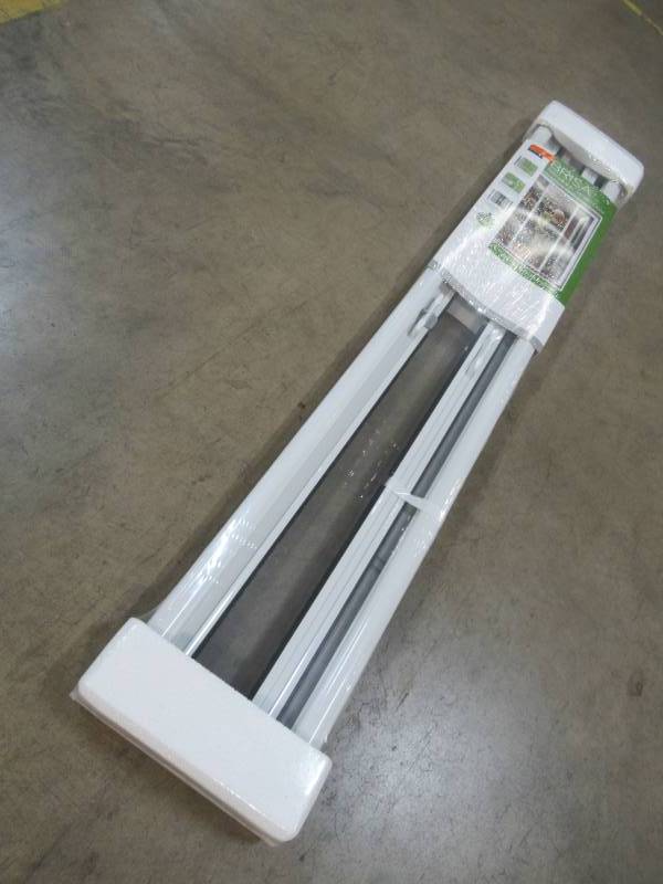 lot 156 image: ODL 72 in. x 78 in. Brisa White Short Height Double Door Kit Retractable Screen Door, BRDDSHWE