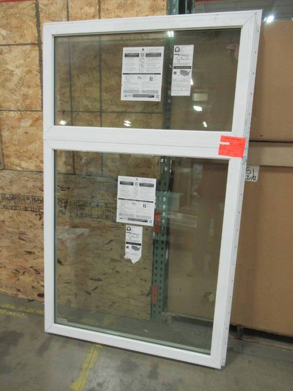 lot 171 image: Pella Large Double Picture Window, Measures 46 X 76 12 X 2