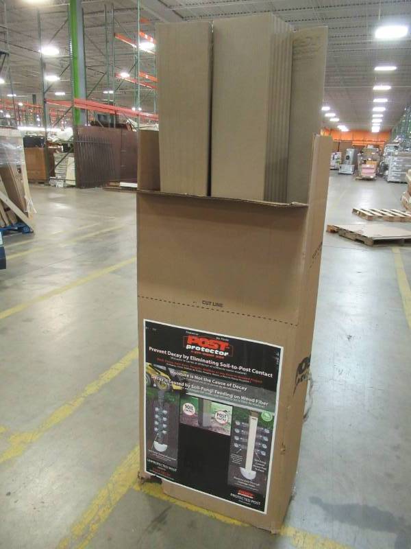 lot 196 image: Post Protector 6 in. x 6 in. x 60 in. In-Ground Post Decay Protection (4-pieces). 6660C6