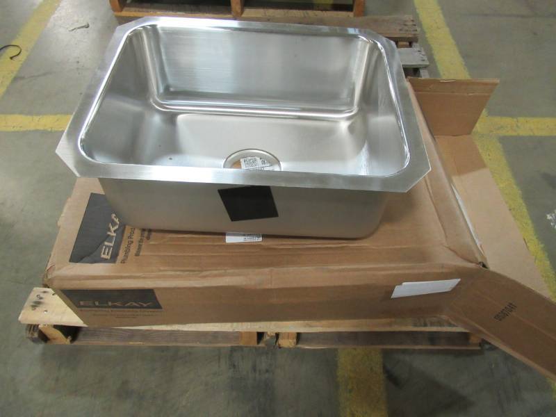 lot 197 image: Elkay Kitchen Gourmet Lustertone Undermount Stainless Steel, ELUH1814