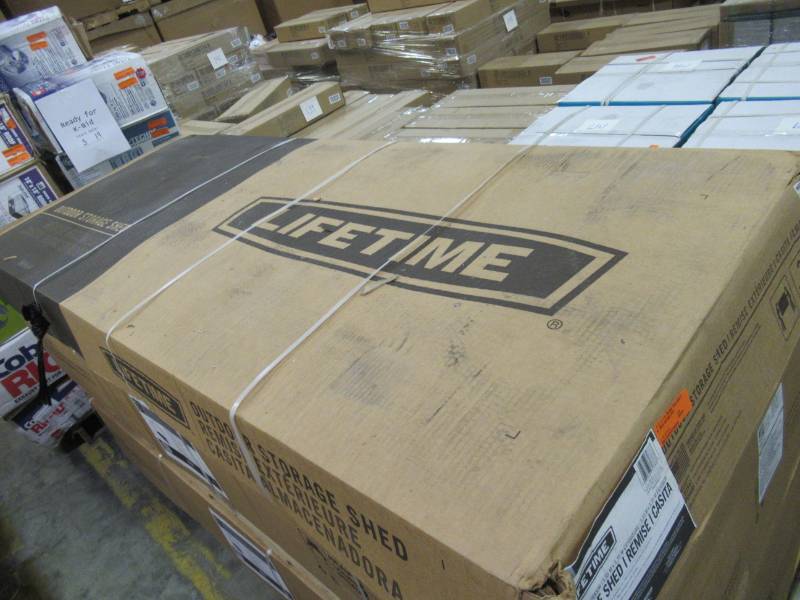 lot 176 image: Lifetime 11 Ft. Shed Extension Kit 5 With WIndows, Model 6426