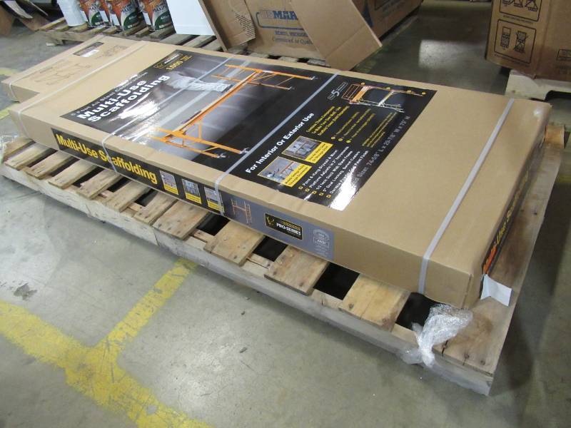 lot 271 image: PRO-SERIES 6 ft. x 6 ft. x 29 in. Multi-Use Drywall Baker Scaffolding with 1000 lb. Load Capacity, GSSI