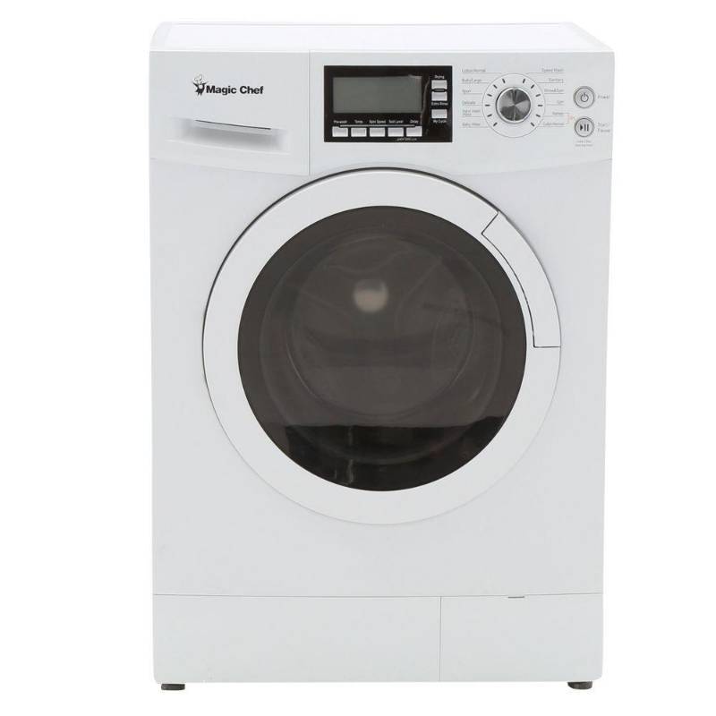 lot 75 image: Magic Chef 2.0 cu. ft. Ventless Washer and Electric Dryer Combo in White, MCSCWD20W - NEW IN BOX