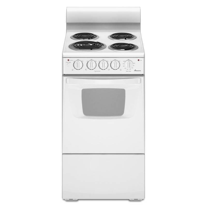 lot 76 image: Amana 2.6 cu. ft. Electric Range in White, AEP222VAW - NEW IN BOX